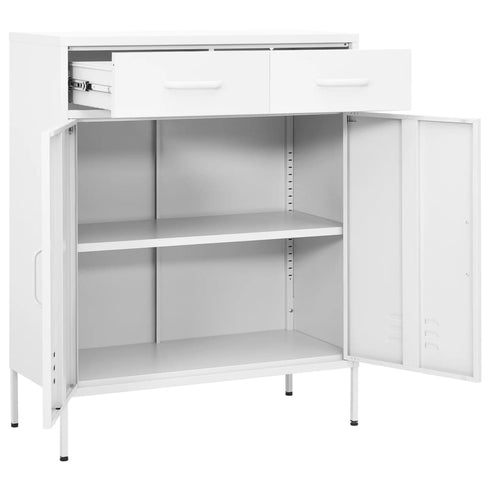 Lady Jillian -  Storage Cabinet White 80x35x101,5 cm Steel - Model 2